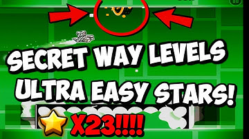 GEOMETRY DASH: GET ICONS FOR THE NEW UPDATE EARLY! VERY EASY STARS!