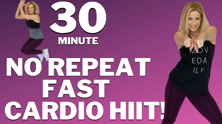 30 MIN NO REPEAT FAST CARDIO HIIT | FAT BURNING CA...
