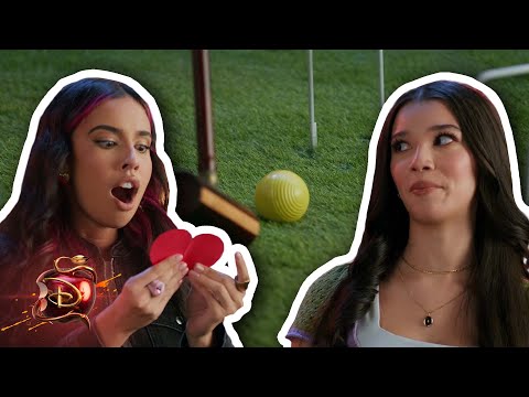 Descendants The Rise Of Red Cast Play Truth Or Dare Croquet Disneychannelmusic 