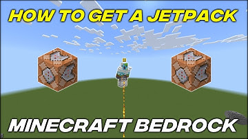 How To Get A Working Jetpack In Minecraft Bedrock!