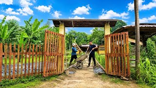 Beat the heat - Cuong and Lan are building a beautiful new road.