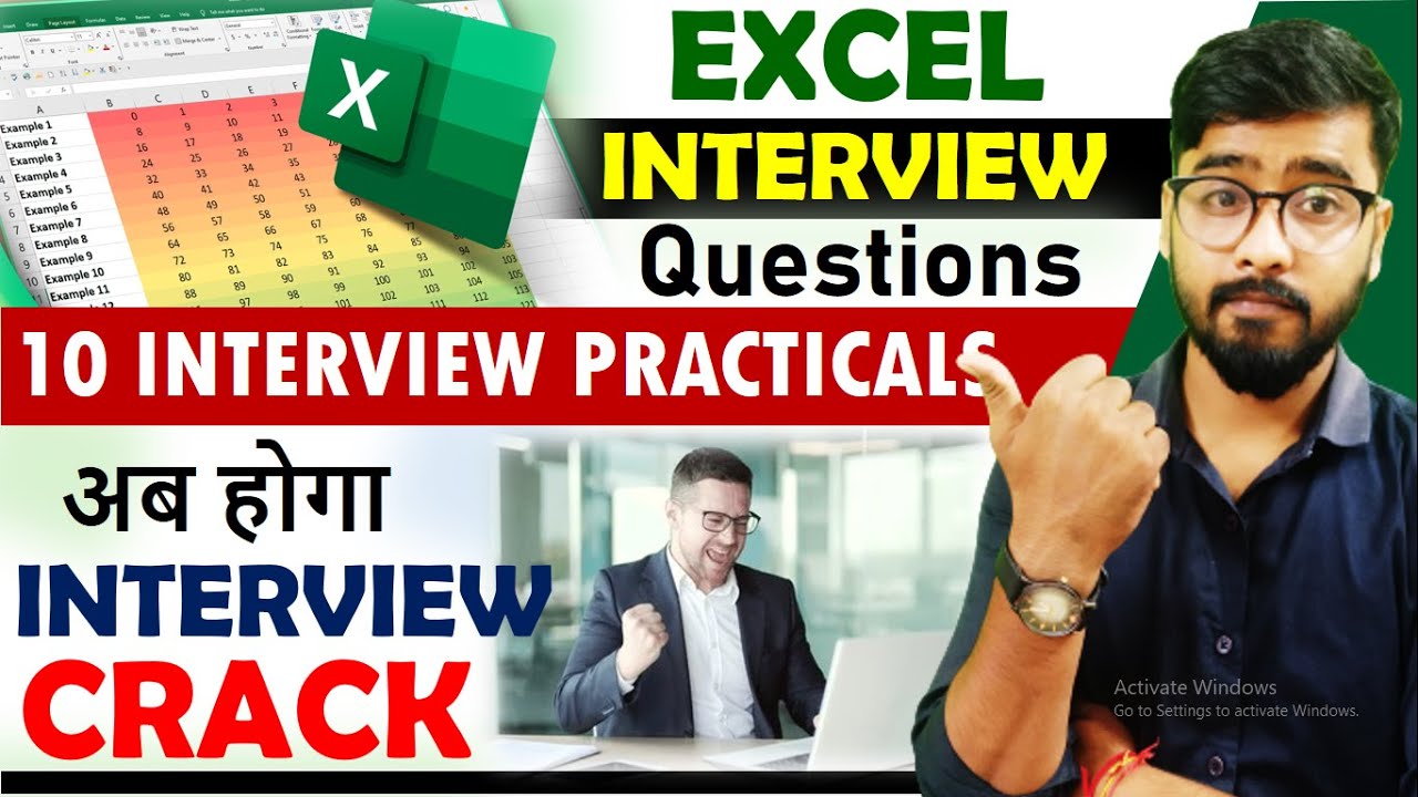 10 Excel interview question and answers | Excel Job Interview | Excel ...