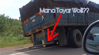 Volvo Fl Tayar Meletup Terbabas Ringan