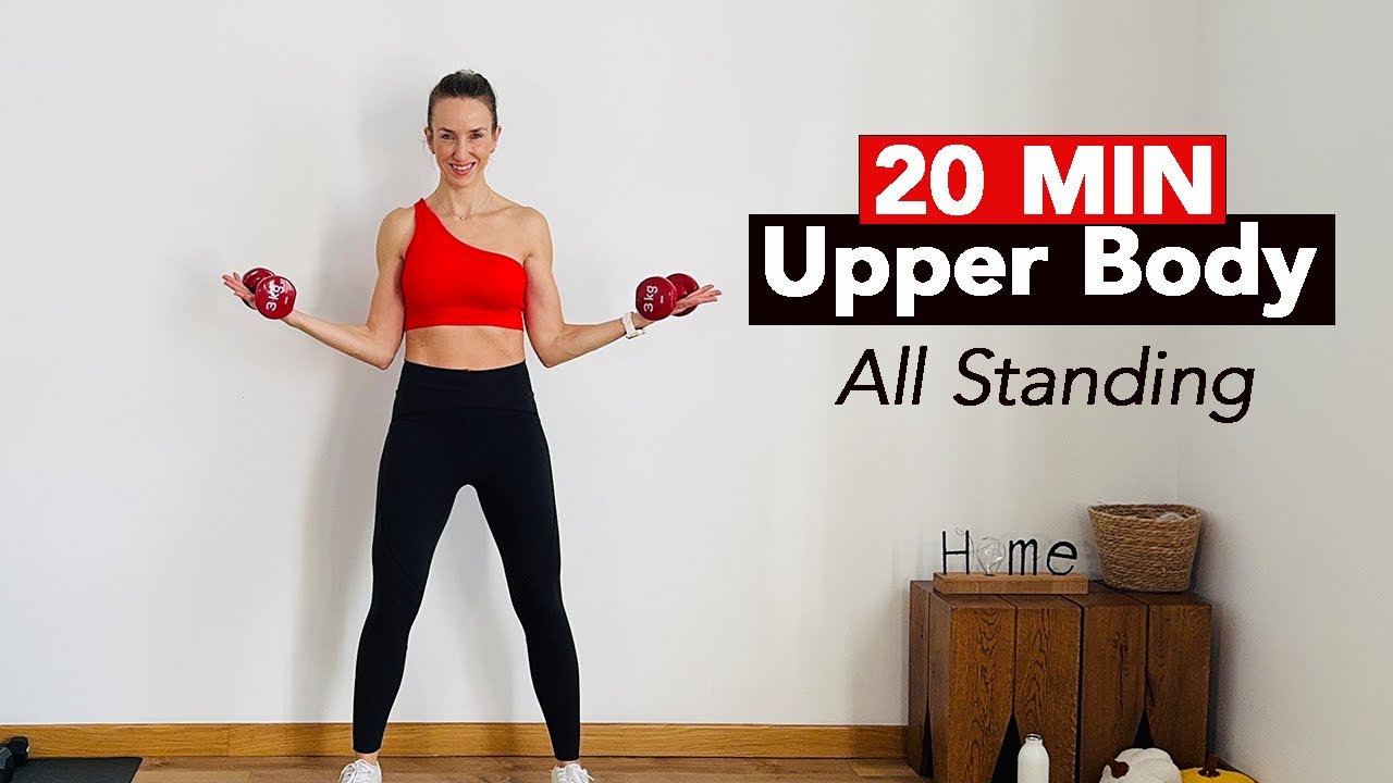 20 Min Upper Body Workout Burn 🔥, SUPER SETS, HomeWorkout, No Jump ...