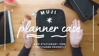 MUJI A5 planner case | I found a good companion for A5 size notebook such as Stalogy & Hobonichi