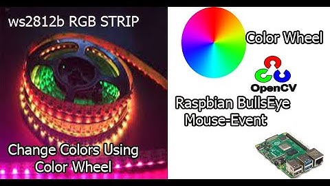 color detection using opencv python | ws2812b led strip | raspberry pi 4 opencv color detection