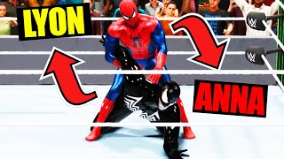 VENOM CONTRO SPIDER-MAN SU WWE 2K22!! screenshot 4