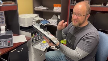 How to empty a Canon iR-ADV C357 Waste Toner for free.