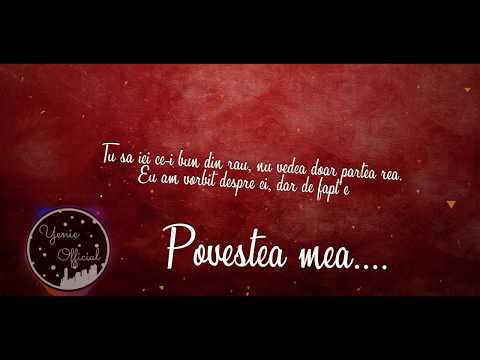 Yenic - "Povestea mea" (Lyrics Video)