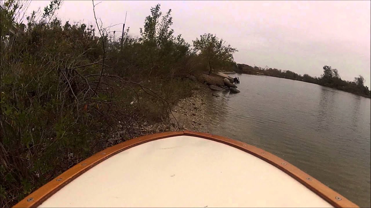 HOMEMADE WEED WACKER RC BOAT 2ND RUN YouTube