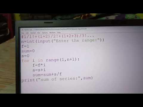 write a Python program to input the range to calculate and display sum ...