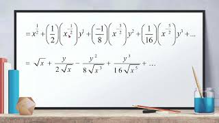 Using fractional powers to expand a binomial expression