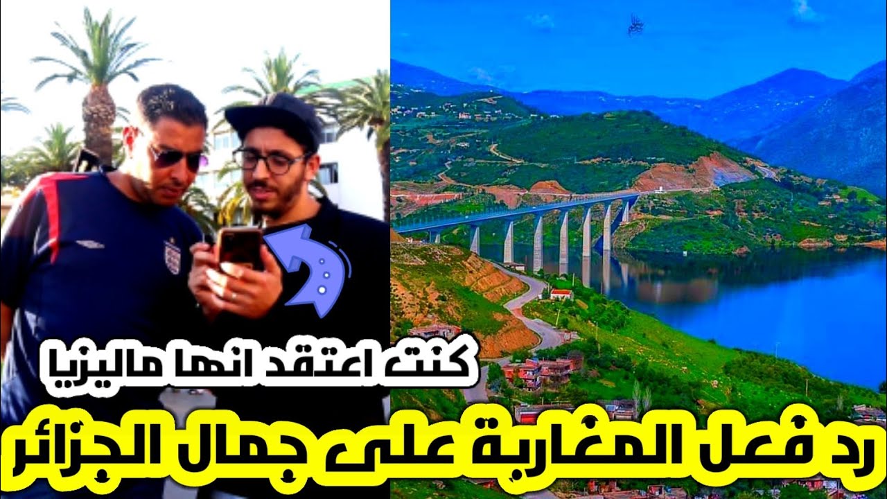 رد فعل المغاربة🇲🇦 على جمال الجزائر🇩🇿 لم يصدقوا انها الجزائر سويسرا العرب(الجزء الخامس)