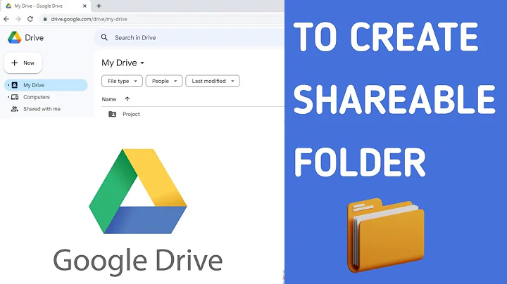 How to create Google Drive link to share files | To create shareable folder