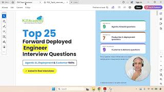 Top 25 Forward Deployed Engineer Interview Questions and Answers