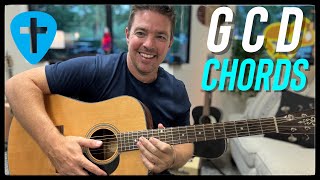 2 Versions of G C D Chords (Easy vs Hard)