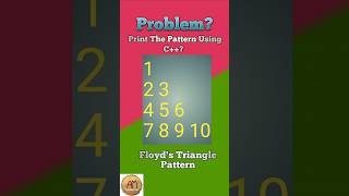 ✨ Floyd’s Triangle Pattern in 30 Seconds | Easy Number Pattern ✨ || #shorts