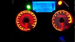 SPORTBIKLITES COLOR CHANGING ZX14R LED SPEEDOMETER CLUSTER GAUGES