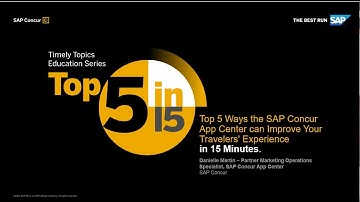 Top 5 Ways the SAP Concur App Center can Improve Your Travelers