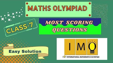 Maths Olympiad Class-7|Sample Paper 2021-22 (Set B)|IMO Achievers Section Question #imo #maths #cbse