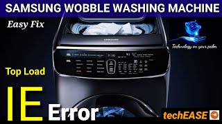 How to solve IE error code in Samsung Wobble washing machine. Quick troubleshooting