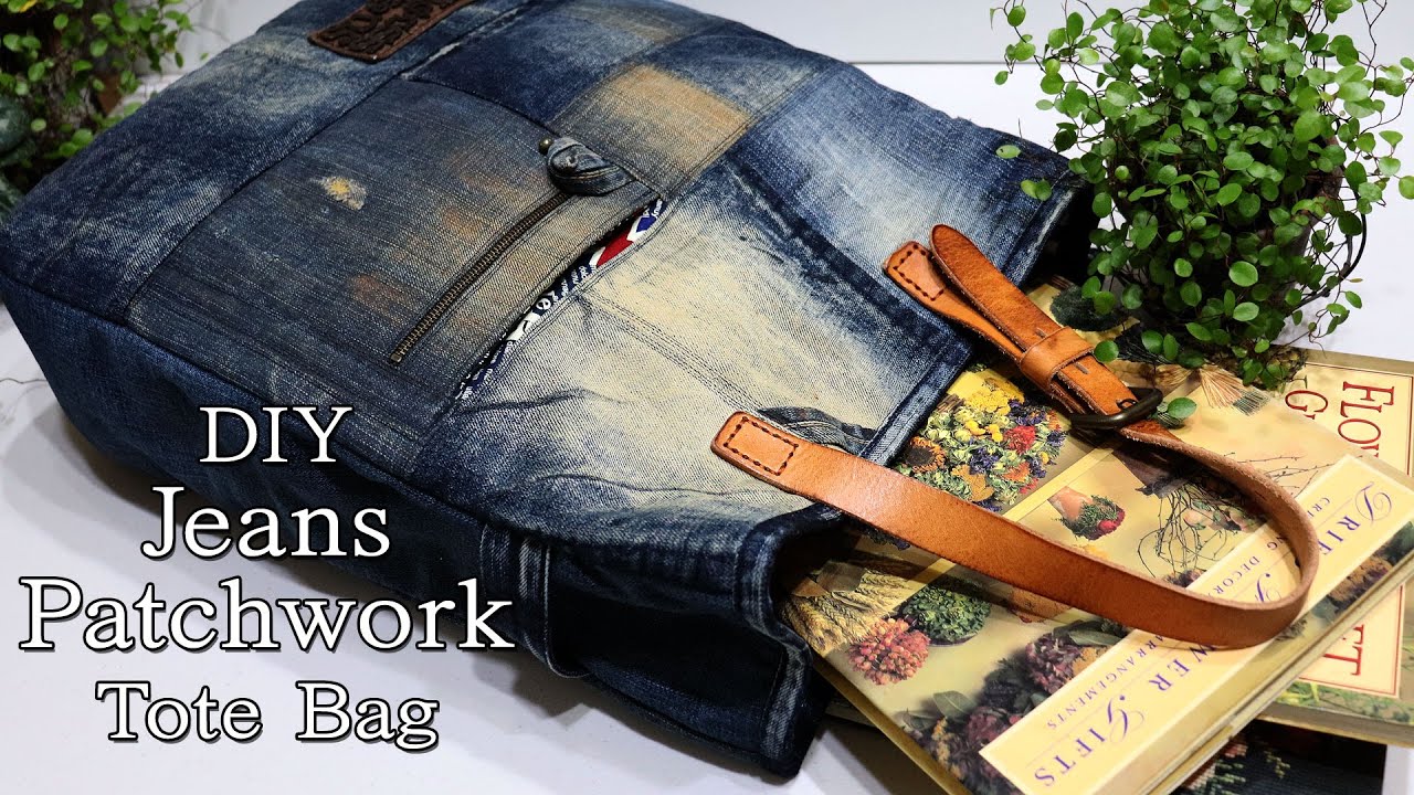 Upcycling Jeans Bag I sewing Pattern I 청바지로 가방만들기