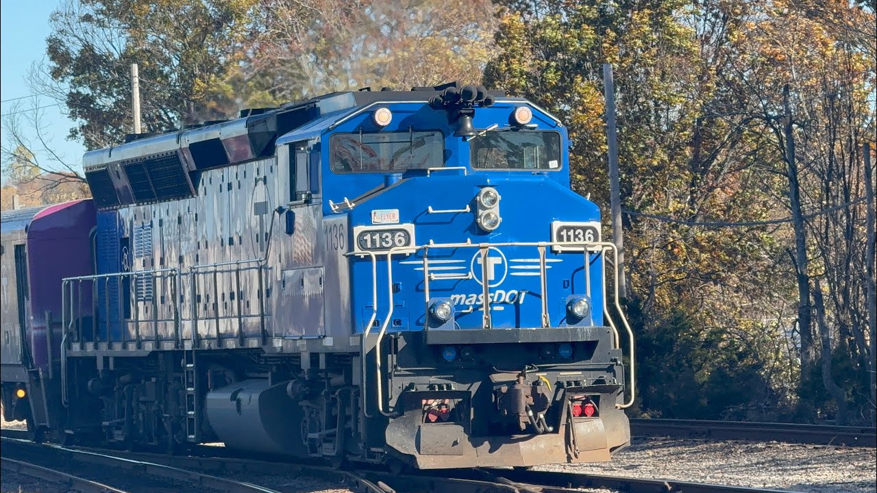 Railfanning at Readville!! 600, Lazer Train, L010, and more! Ft. @MBTA_MansfieldProductions 11/4/25