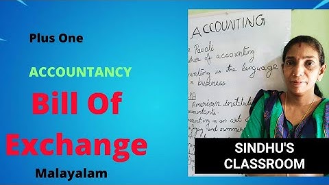 BILL OF EXCHANGE||PLUS ONE