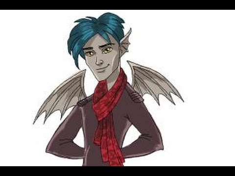 How to draw Garrott du Roque from Monster High - YouTube