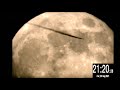 La luna e il passaggio del satellite globalstar m082