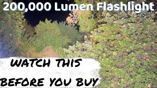 Demo of FEATURES of this 200,000 Lumen Flashlight and HOW IT WORKS in Pitch Dark [PRODUCT REVIEW] screenshot 4