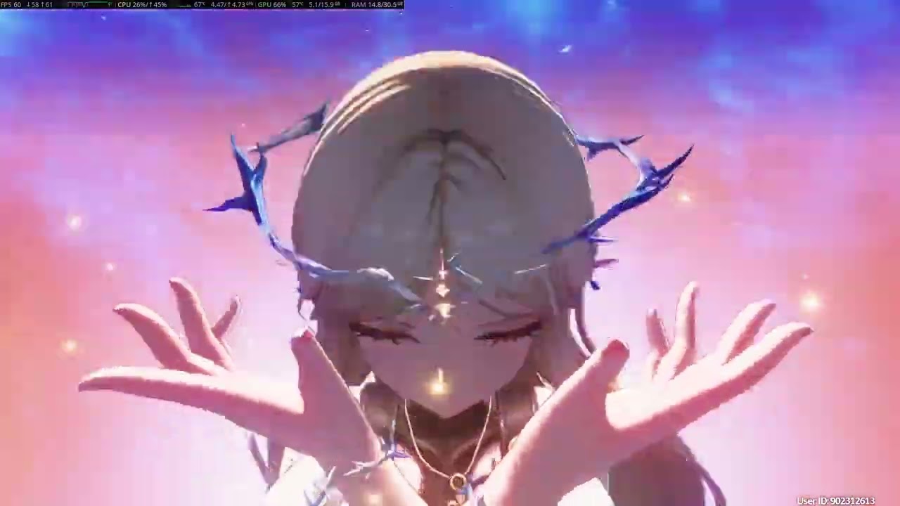 Wuthering waves, Linux Bazzite RX 9060 XT 16gb. with optiscaler