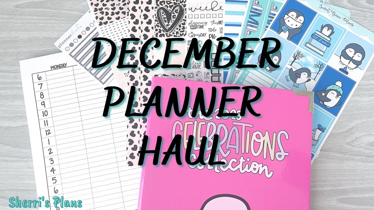 DECEMBER PLANNER HAUL INSTAGRAM INFLUENCED PLANNERKATE & KRISSYANNE
