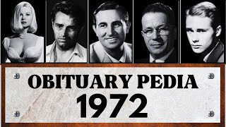 Famous Celebrities and People We Lost in 1972 - Obituary in 1972 - EP9