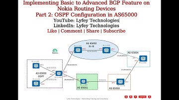 Implementing Basic to Advanced BGP Feature on Nokia Routers - Part 2: OSPF Configuration in AS65000