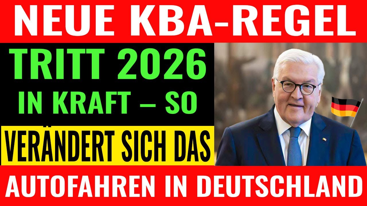 „Ab 2026 ändert sich alles: Die neue KBA-Regel schockt Millionen Autofahrer in Deutschland!“