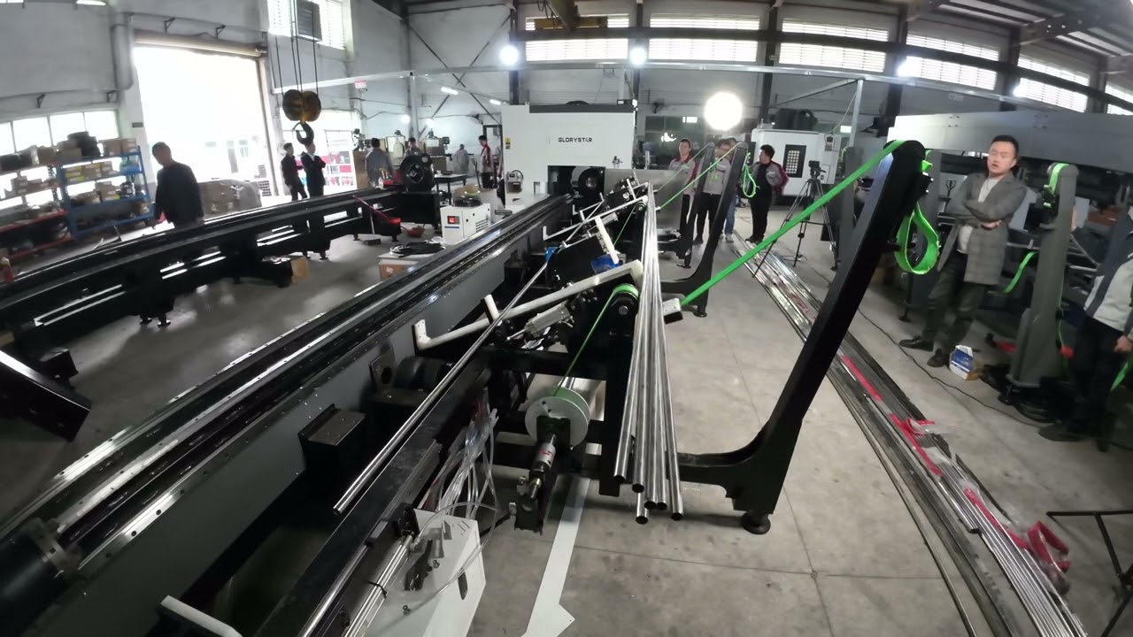 【Glorystar Laser】Automatic loading device on tube laser cutting machine