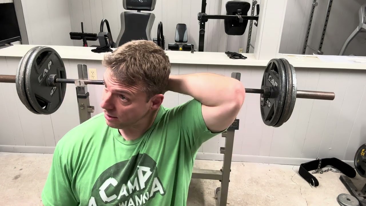 Bench press for power. 305 pounds. Put some hot sauce on my burrito, baby.