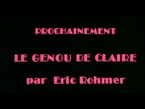 Le genou de Claire (1970) GP | Drama, Romance Bande annonce [OV]