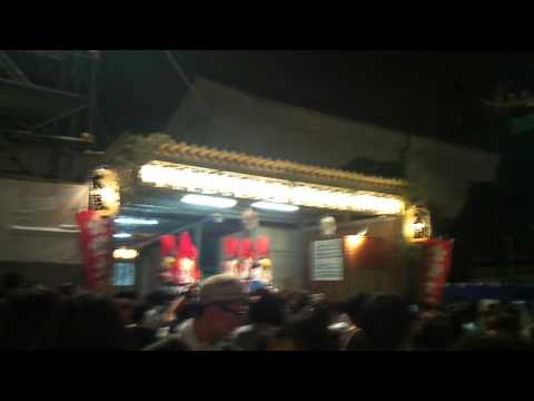 天神祭な大阪天満宮宵宮の夜