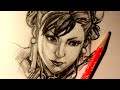 ASMR | Pencil Drawing 123 | Chun-Li (Request)
