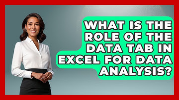 What Is the Role of the Data Tab in Excel for Data Analysis? - The Friendly Statistician