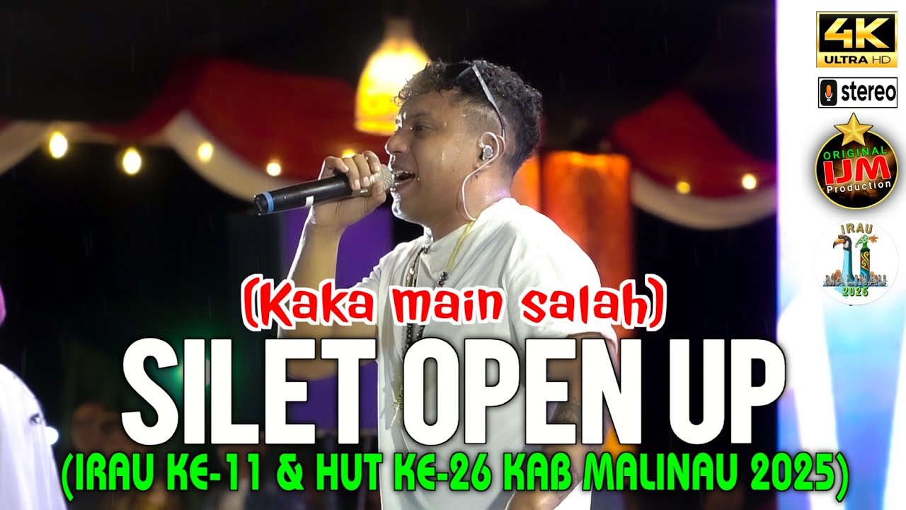 Silet open up 👉 Kaka main salah || Irau ke-11 \u0026 HUT ke-26 Kab Malinau thn 2025 || Video 4K
