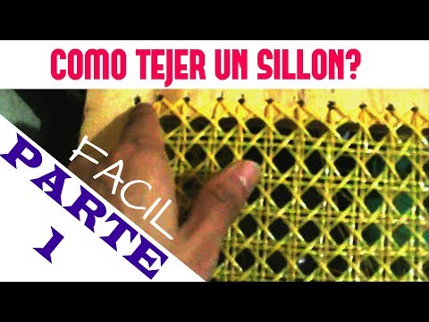 Como Tejer Un Sillon Con Un Dolar Facil Parte 1 Diy Enjuncado Tutorial By Miguel Villegas
