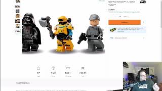 Lego Obi-Wan Vs Darth Vader Up On Shop.lego.com