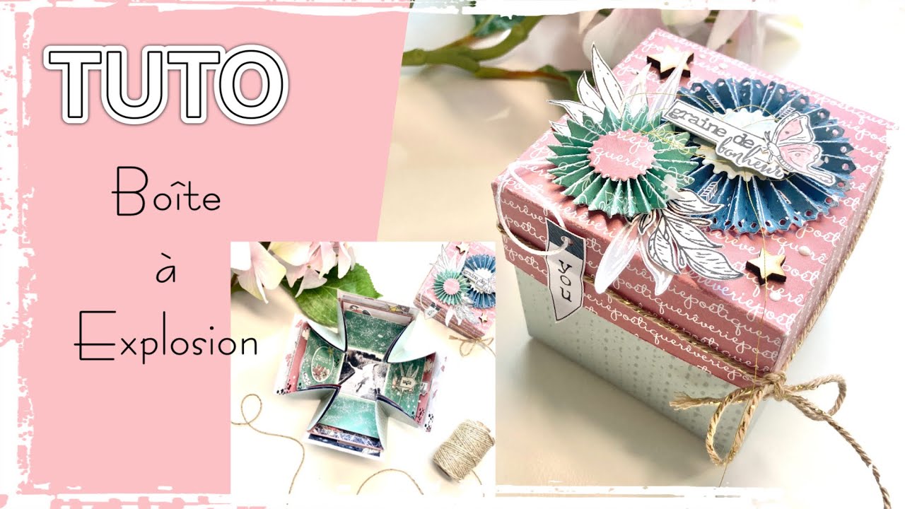 TUTO boîte à explosion anniversaire 🎊🎉🎊🎊#scrapbooking #tuto #scrapbook  