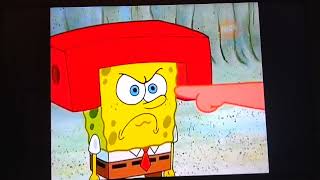 SpongeBob bites Patrick's finger