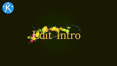 Cool Particle Intro Effect | How To Make Editing in Kinemaster || Technical Editz