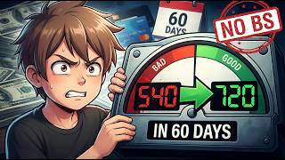 π³ 540 β 720 Credit Score in 60 Days | 3 Steps to Fix Credit FAST 2026 π³ 540 β 720 Credit Score in 60 Days | 3 Steps to Fix Credit FAST 2026
