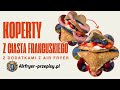 Pieczone Koperty z ciasta francuskiego z bitą śmietaną i owocami z Air Fryer